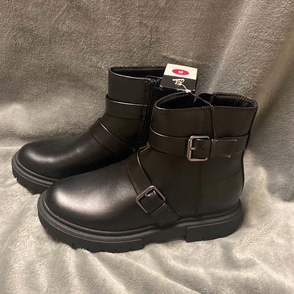 Art Class Girls “Cadi” Moto Boots Big Girls Size 5 - Picture 5 of 9